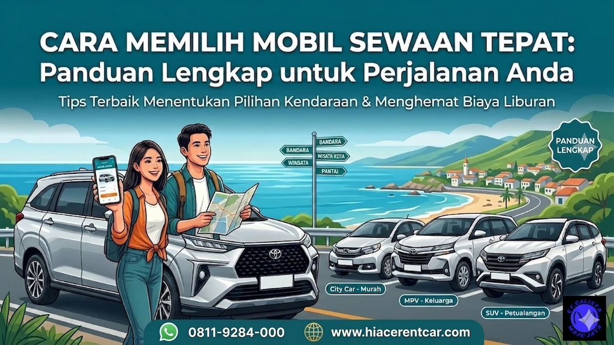 Cara Memilih Mobil Sewaan Tepat   CALISTA MAJU JAYA
