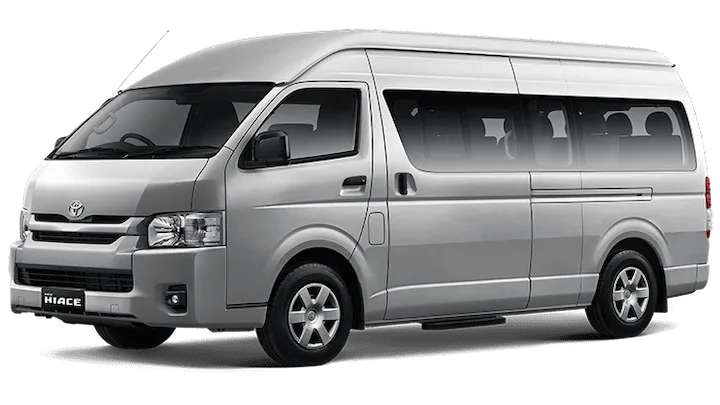 Sewa Hiace Commuter Halfday 12 Jam 15 seat Silver Sewa Hiace Commuter Halfday 12 Jam 15 seat Silver