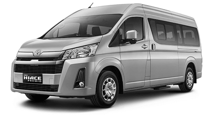 Sewa Hiace Premio Standar Halfday 6 Jam Silver Sewa Hiace Premio Standar Halfday 6 Jam Silver