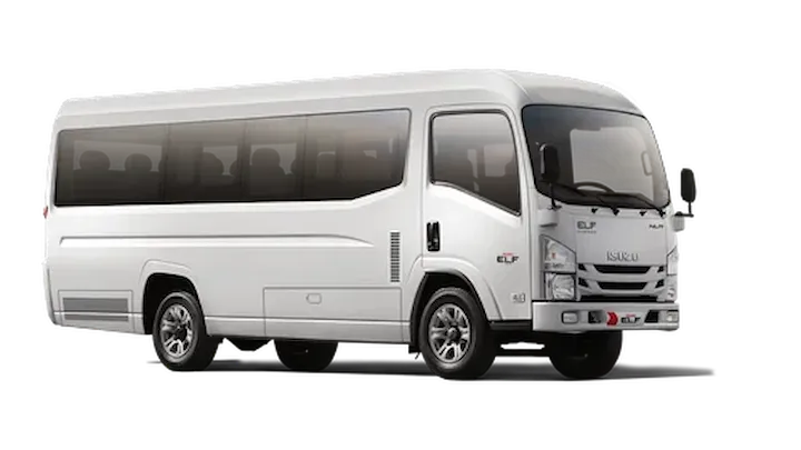 Sewa Isuzu Elf Long Halfday 12 Jam 19 seat Silver