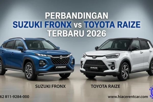 Perbandingan Suzuki Fronx vs Toyota Raize Terbaru 2026 Calista Maju Jaya