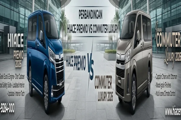 Sewa Hiace Premio vs Commuter Terbaik Calista Maju Jaya