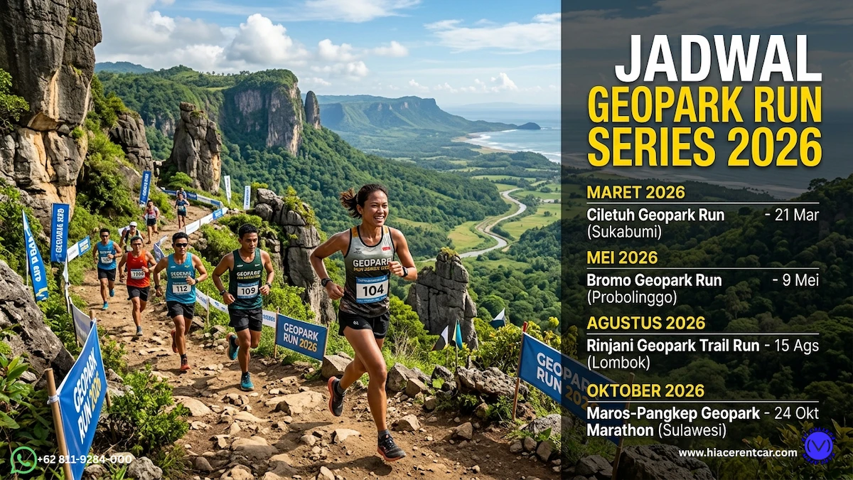 Jadwal Geopark Run Series 2026 Rute Eksotis 5 Warisan Alam Calista Maju Jaya