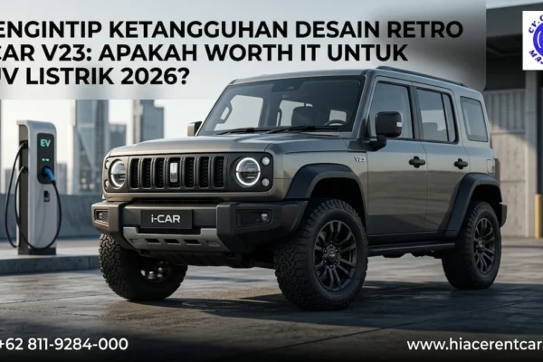 Review Spesifikasi SUV Listrik i CAR V23 Desain Retro 2026 Calista Maju Jaya